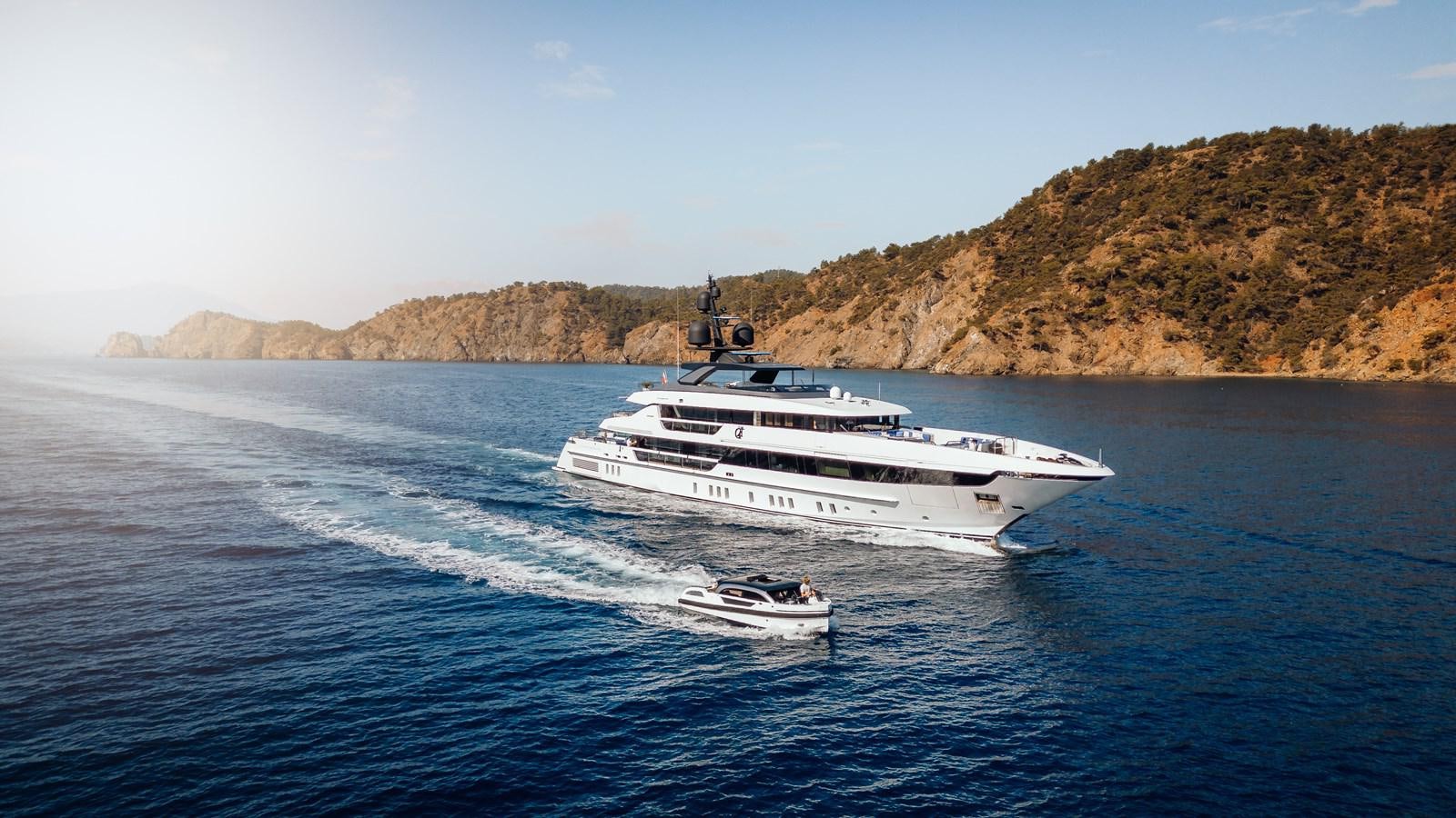 a boat on the water aboard ALULIM Yacht for Sale