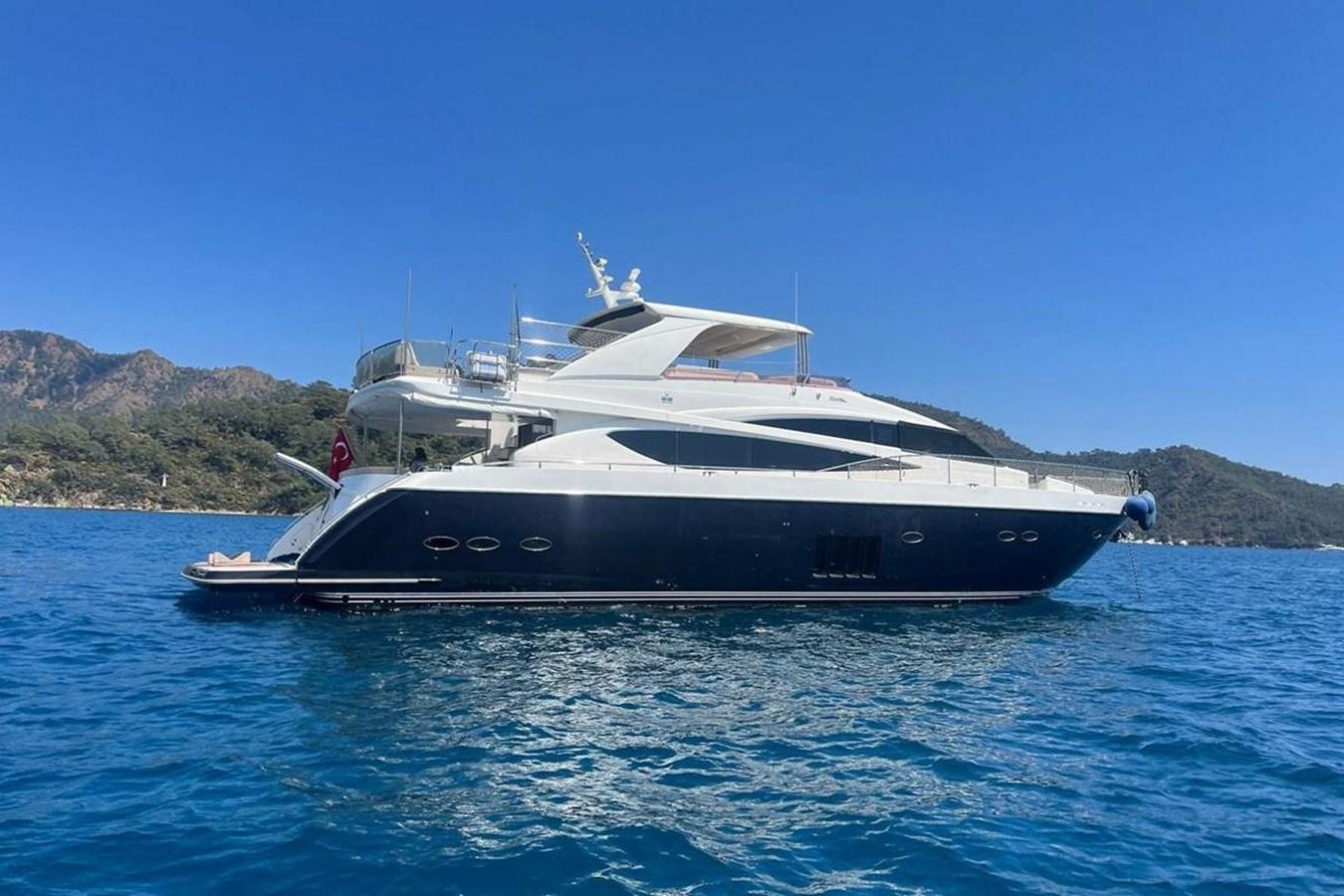 a boat on the water aboard PRINCESS I Yacht for Sale