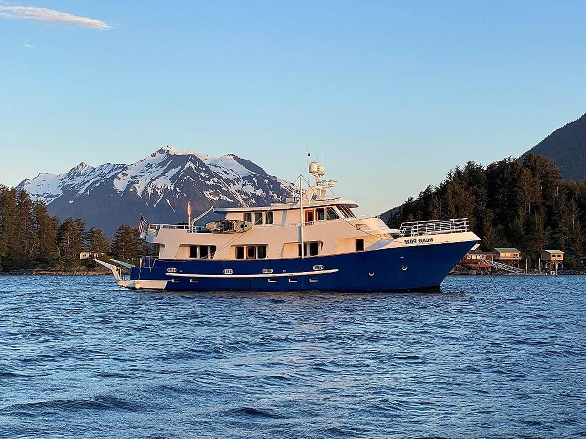 a boat in the water aboard BEAR PAW Yacht for Sale