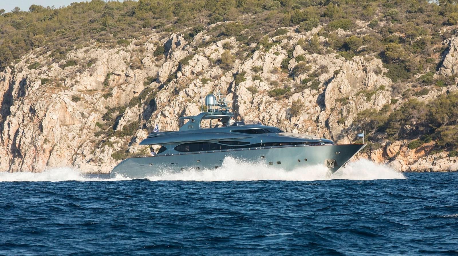 a boat on the water aboard PRINCESS L Yacht for Sale