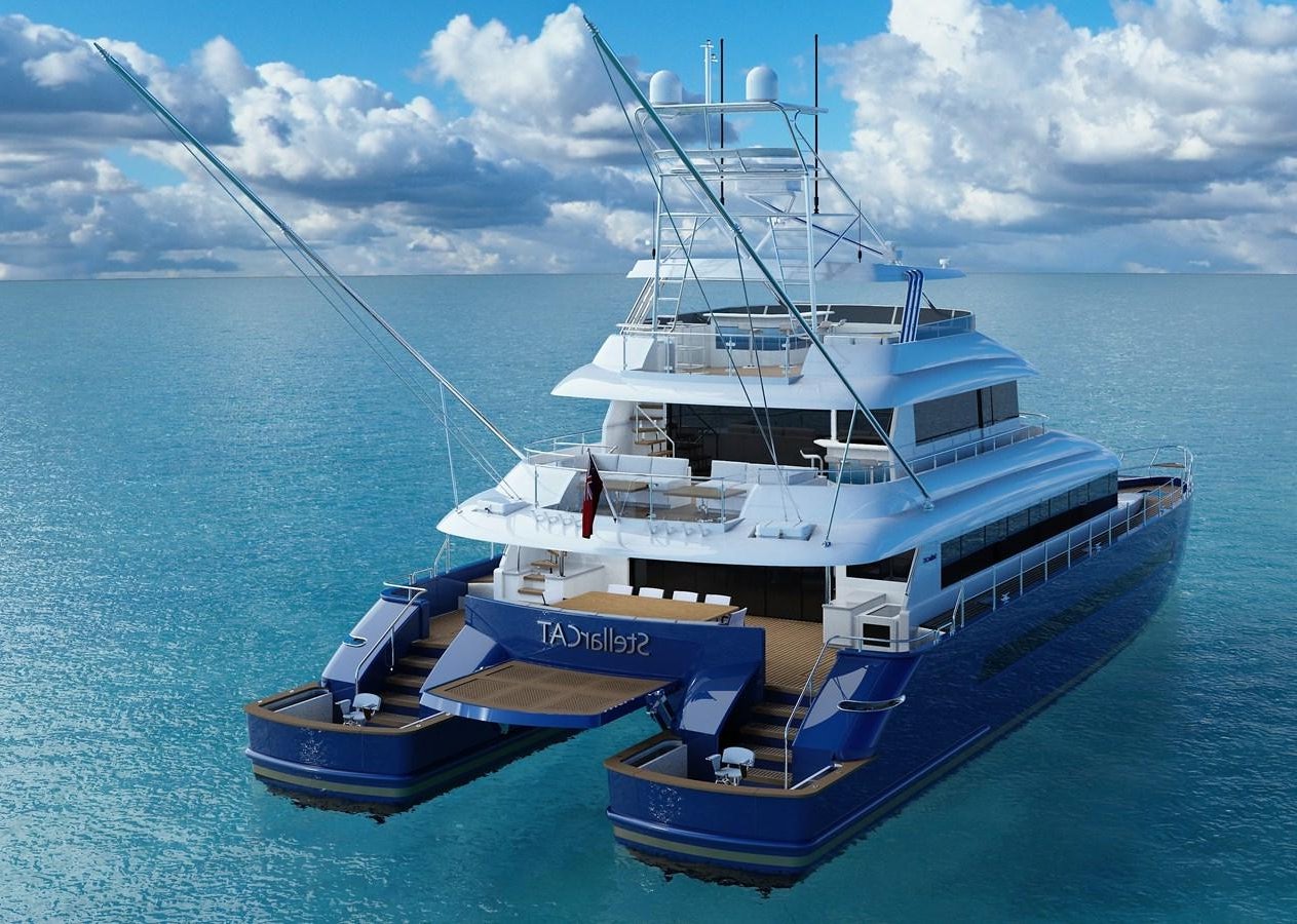 a boat on the water aboard STELLARCAT SF2603 Yacht for Sale