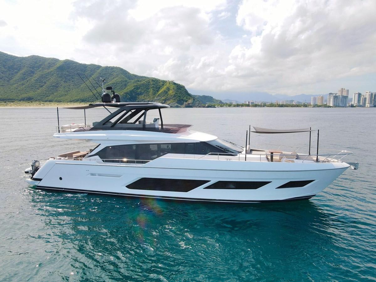 a boat in the water aboard SILVER MOON Yacht for Sale