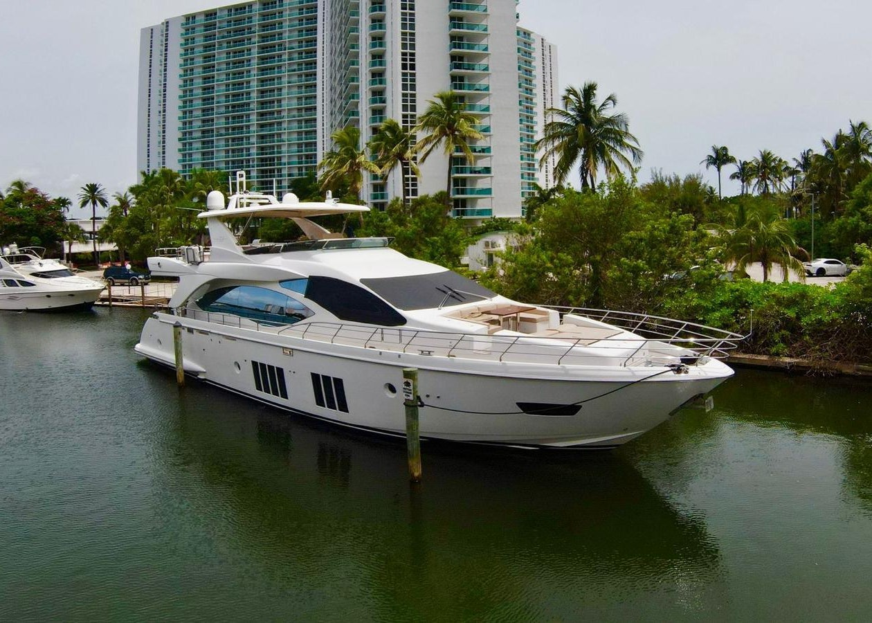 a boat in the water aboard OUR TIME Yacht for Sale