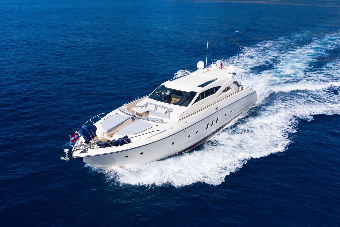 a boat on the water aboard TRUE AUSTRIAN Yacht for Sale