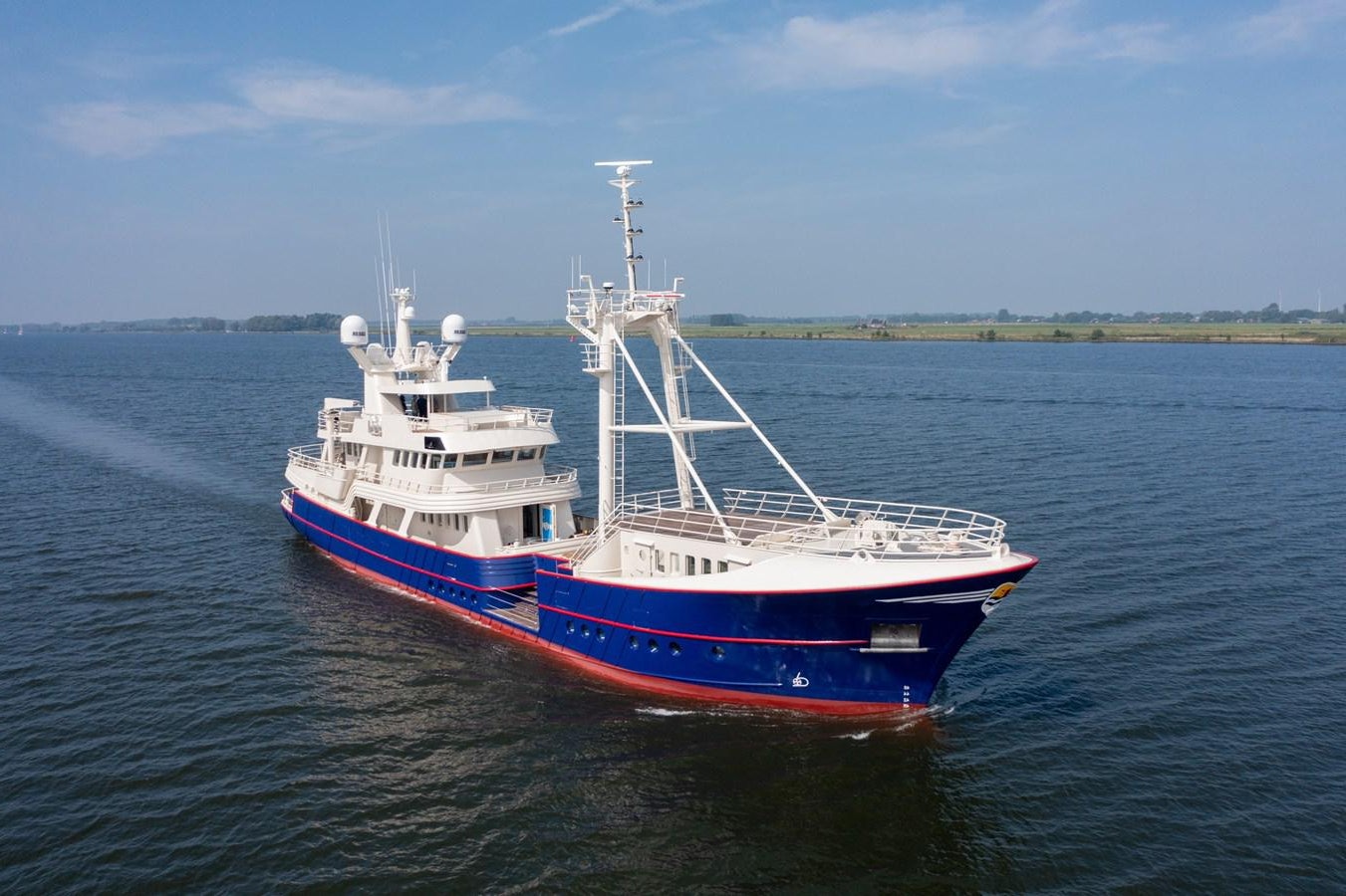 a boat on the water aboard SCINTILLA MARIS Yacht for Sale