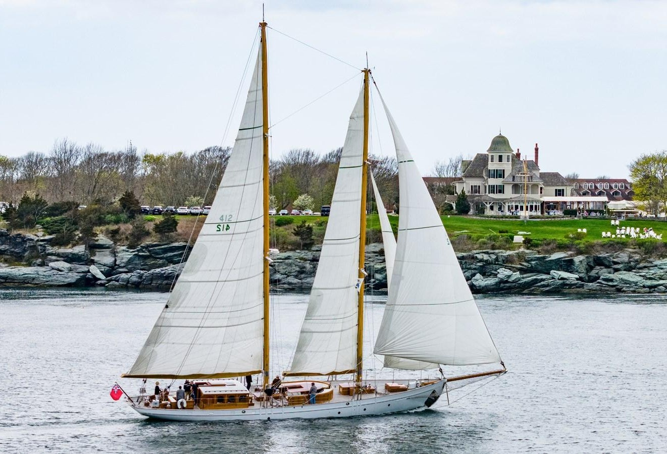 a sailboat on the water aboard HERMITAGE Yacht for Sale
