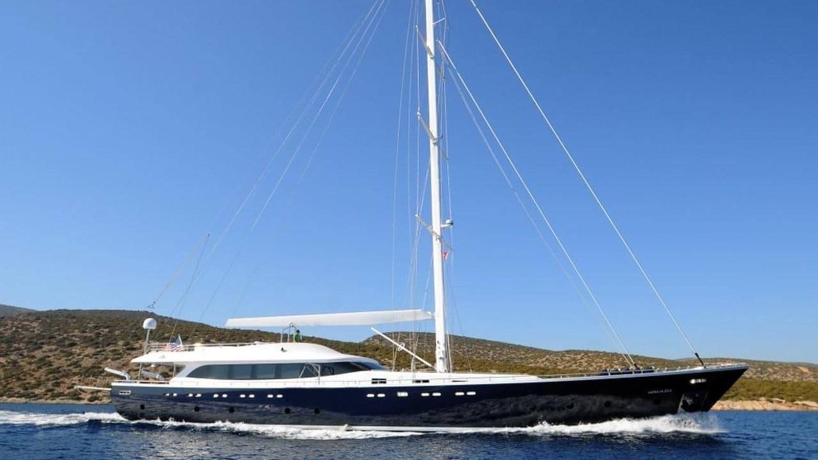 a boat on the water aboard GULMARIA Yacht for Sale