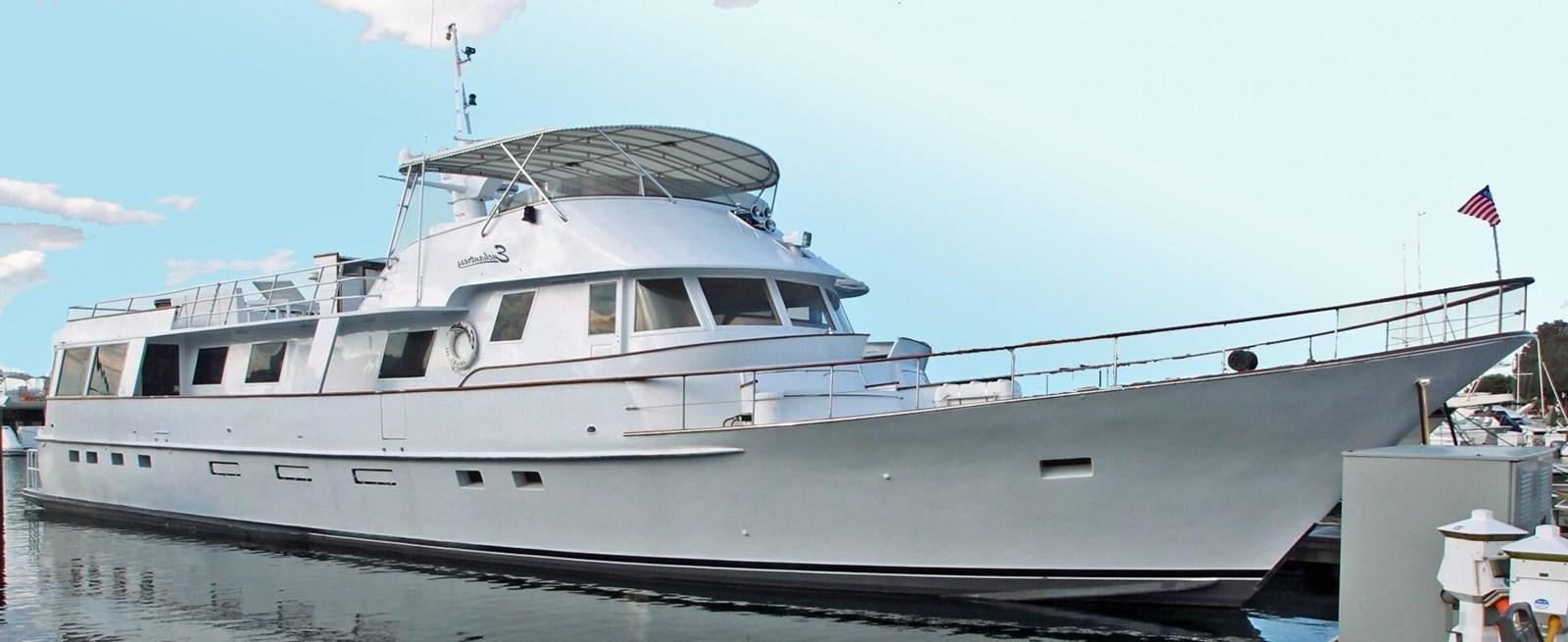 a large white yacht aboard ENCHANTRESS Yacht for Sale