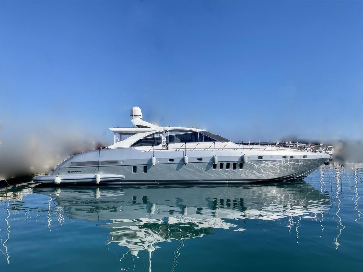 a white yacht in the water aboard SILVER SKY Yacht for Sale