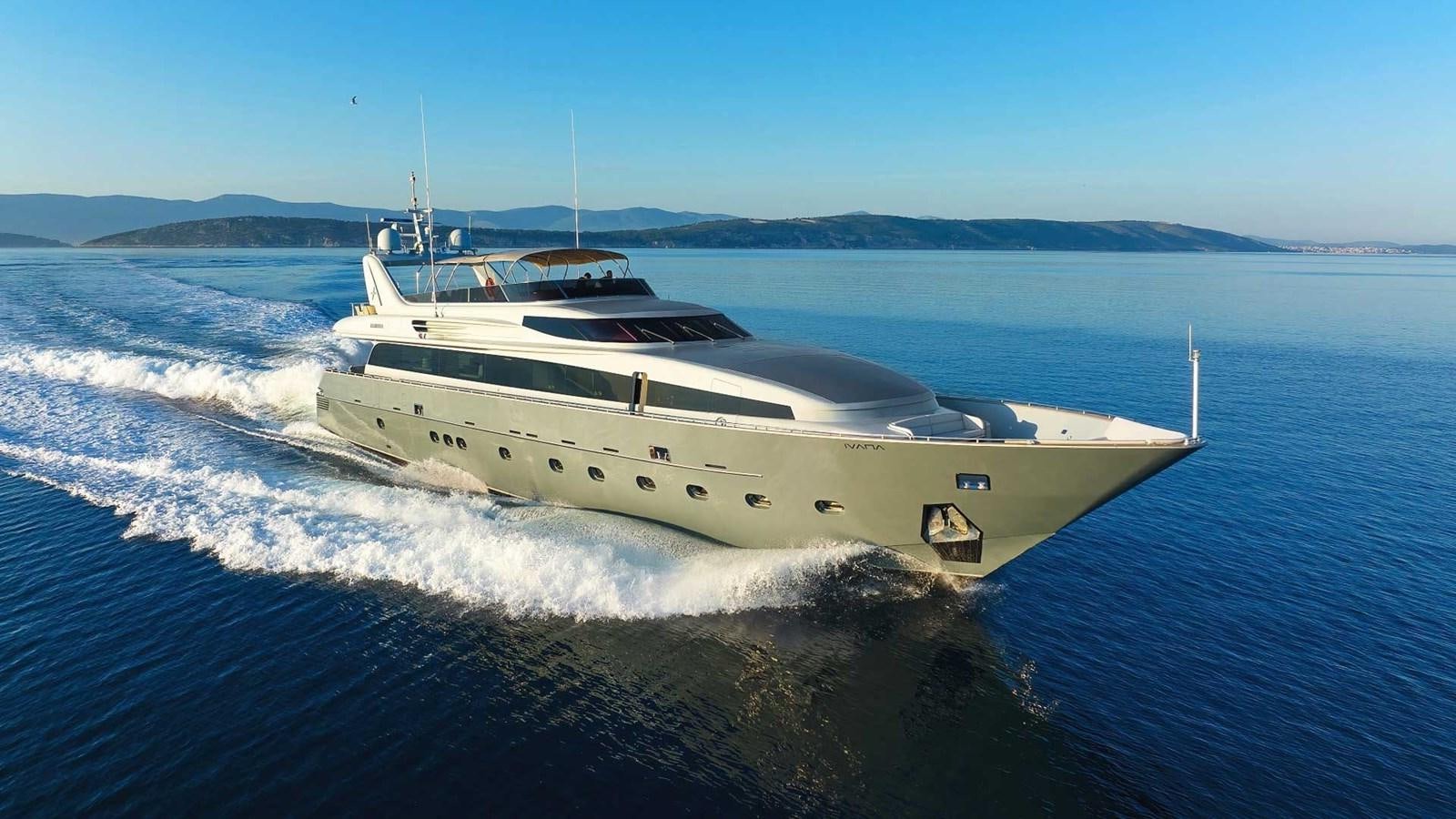 a yacht on the water aboard ANAVI Yacht for Sale