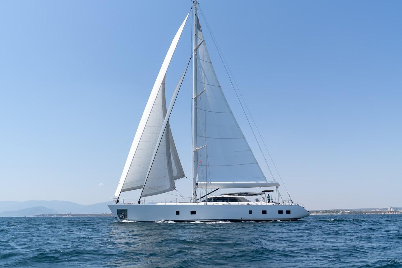 a sailboat on the water aboard JASMINA III Yacht for Sale