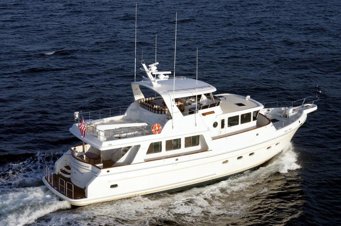 a white boat in the water aboard 2024 SELENE 62 Yacht for Sale