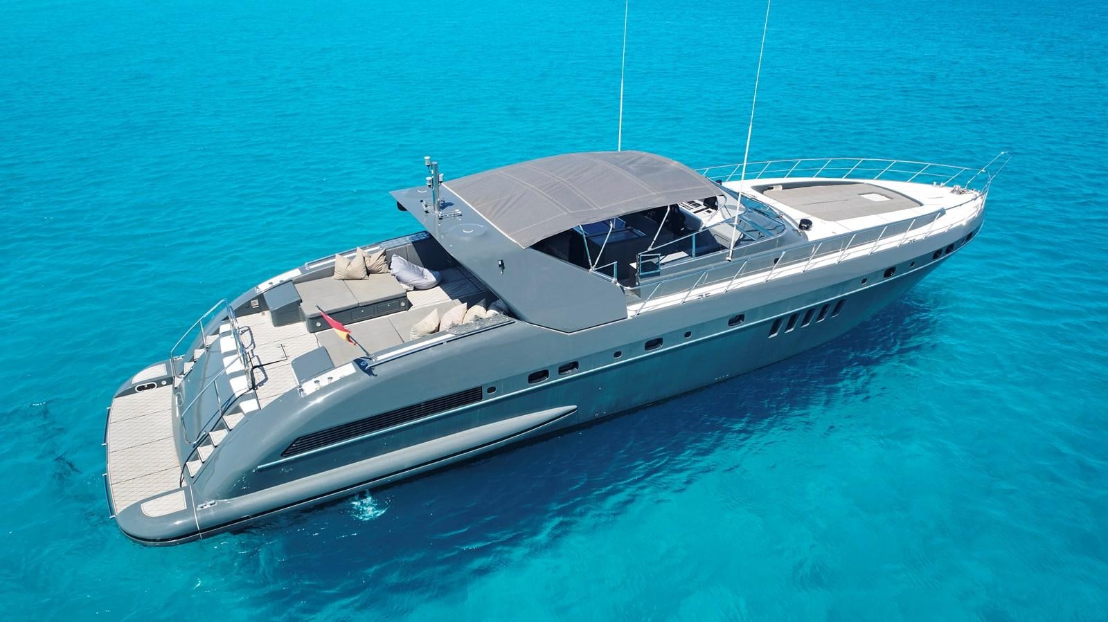 a boat in the water aboard INFINITY Yacht for Sale