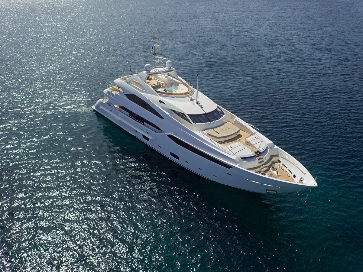a boat in the water aboard PATHOS Yacht for Sale