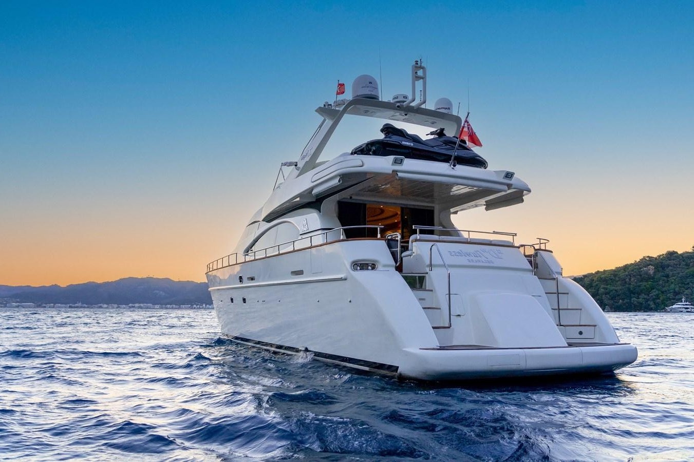 a white boat in the water aboard D FLAWLESS Yacht for Sale