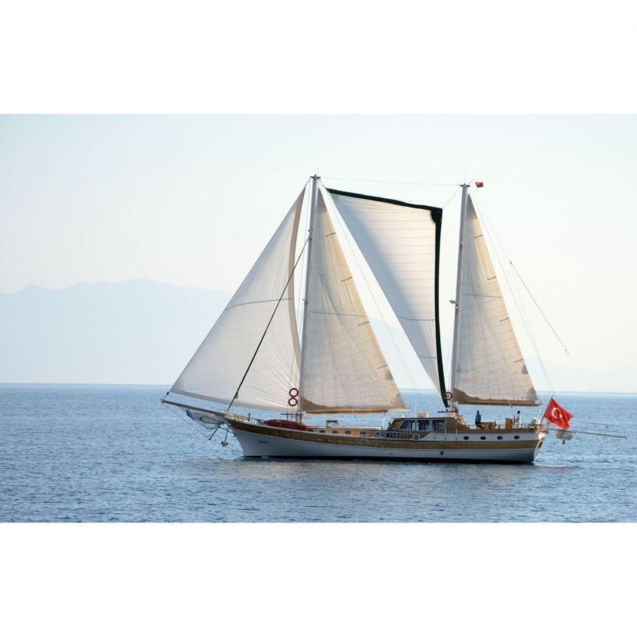 a sailboat on the water aboard NEMESIS Yacht for Sale