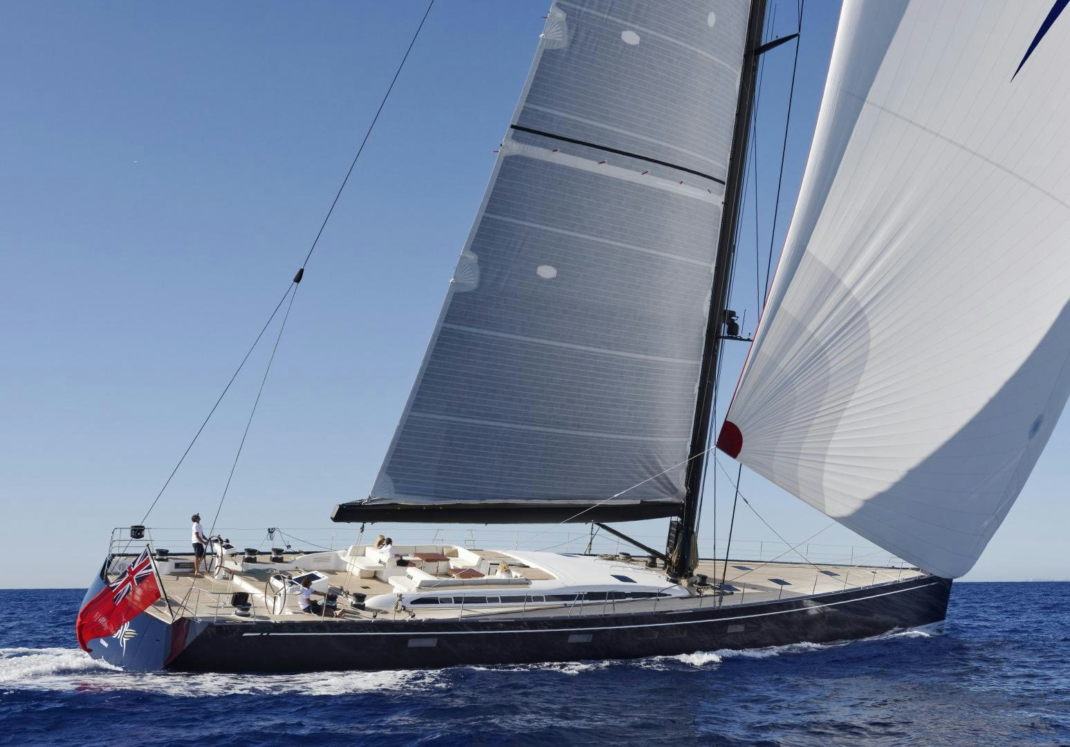 a sailboat on the water aboard DARLIN Yacht for Charter