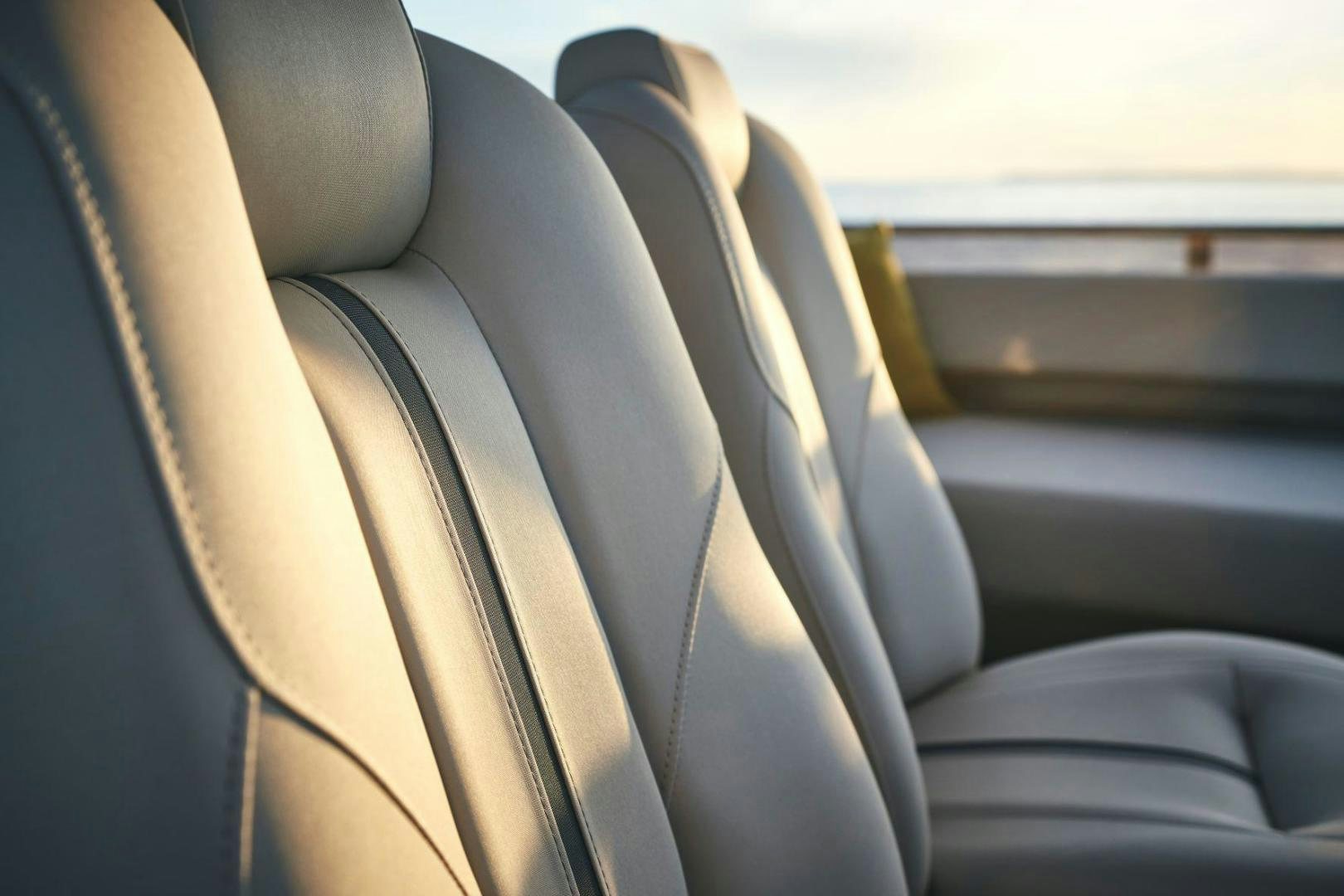 a seat belt on a vehicle aboard Y85 Yacht for Sale