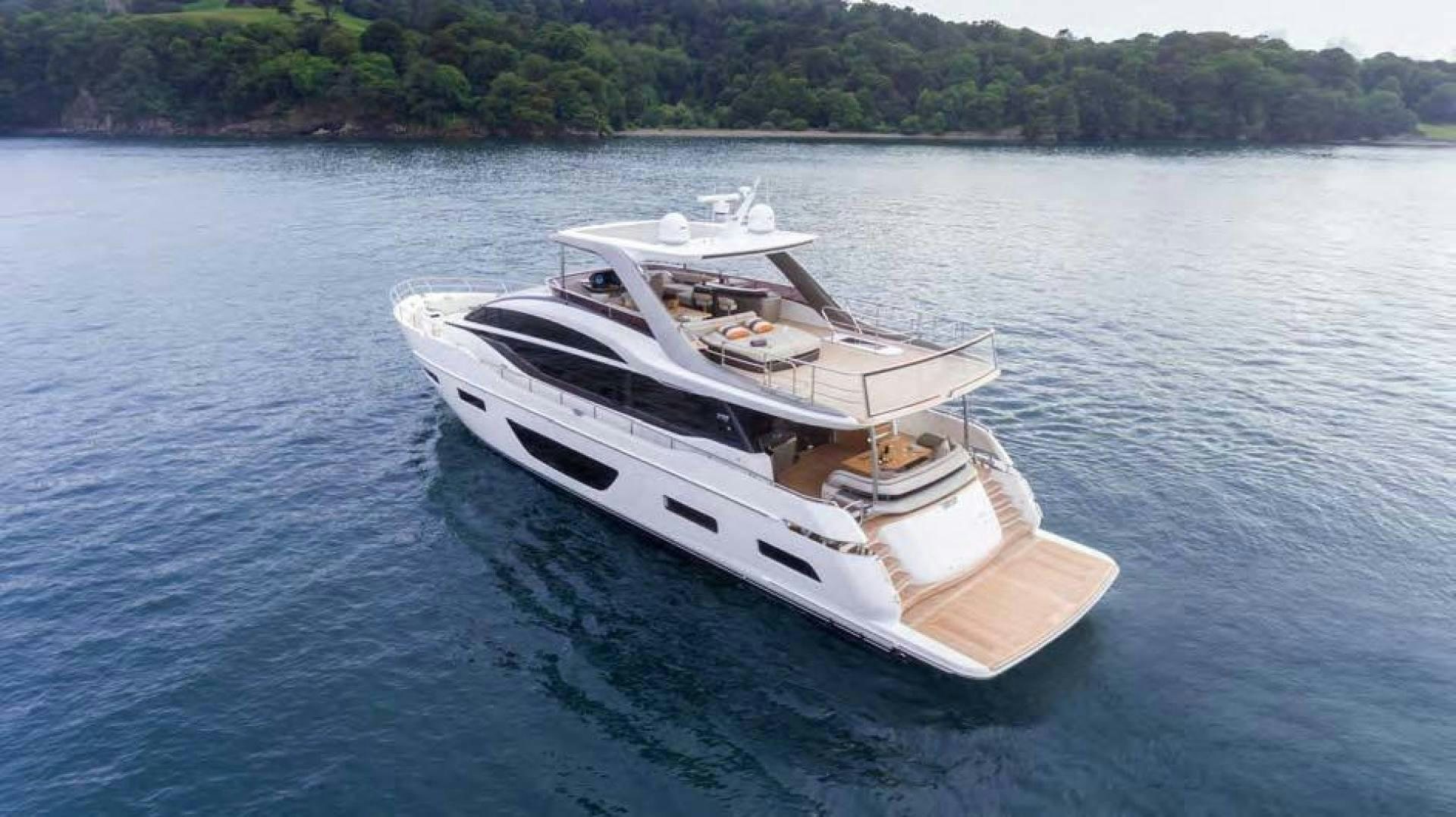 a boat on the water aboard Y85 Yacht for Sale