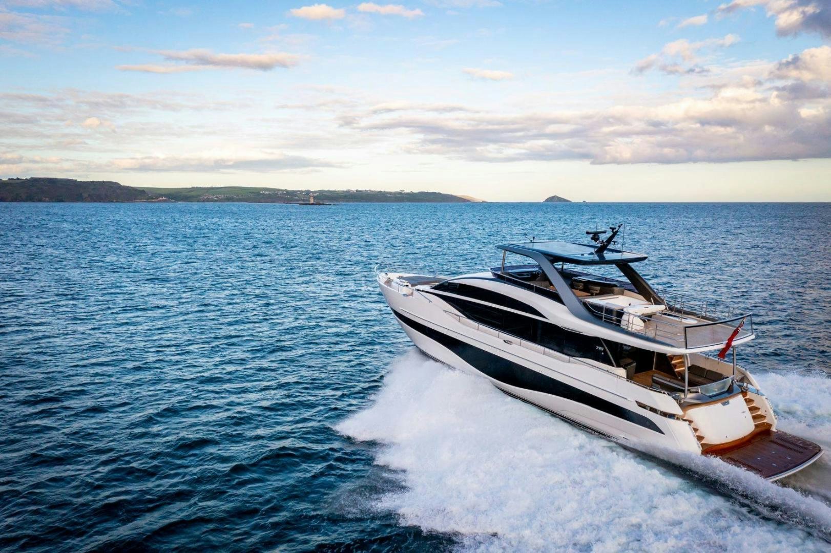 a boat on the water aboard Y85 Yacht for Sale