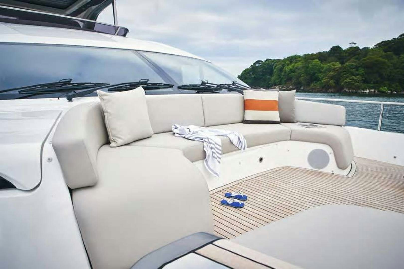 the inside of a car aboard Y85 Yacht for Sale