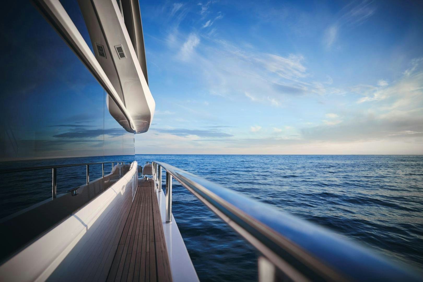 a boat on the water aboard Y85 Yacht for Sale