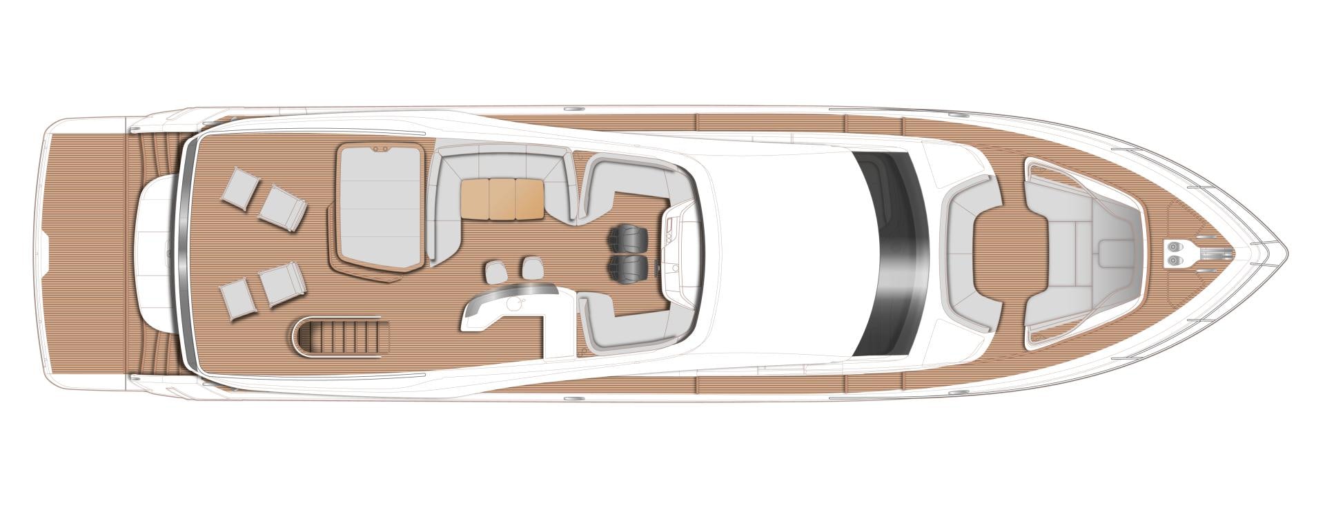 a close-up of a car aboard Y85 Yacht for Sale