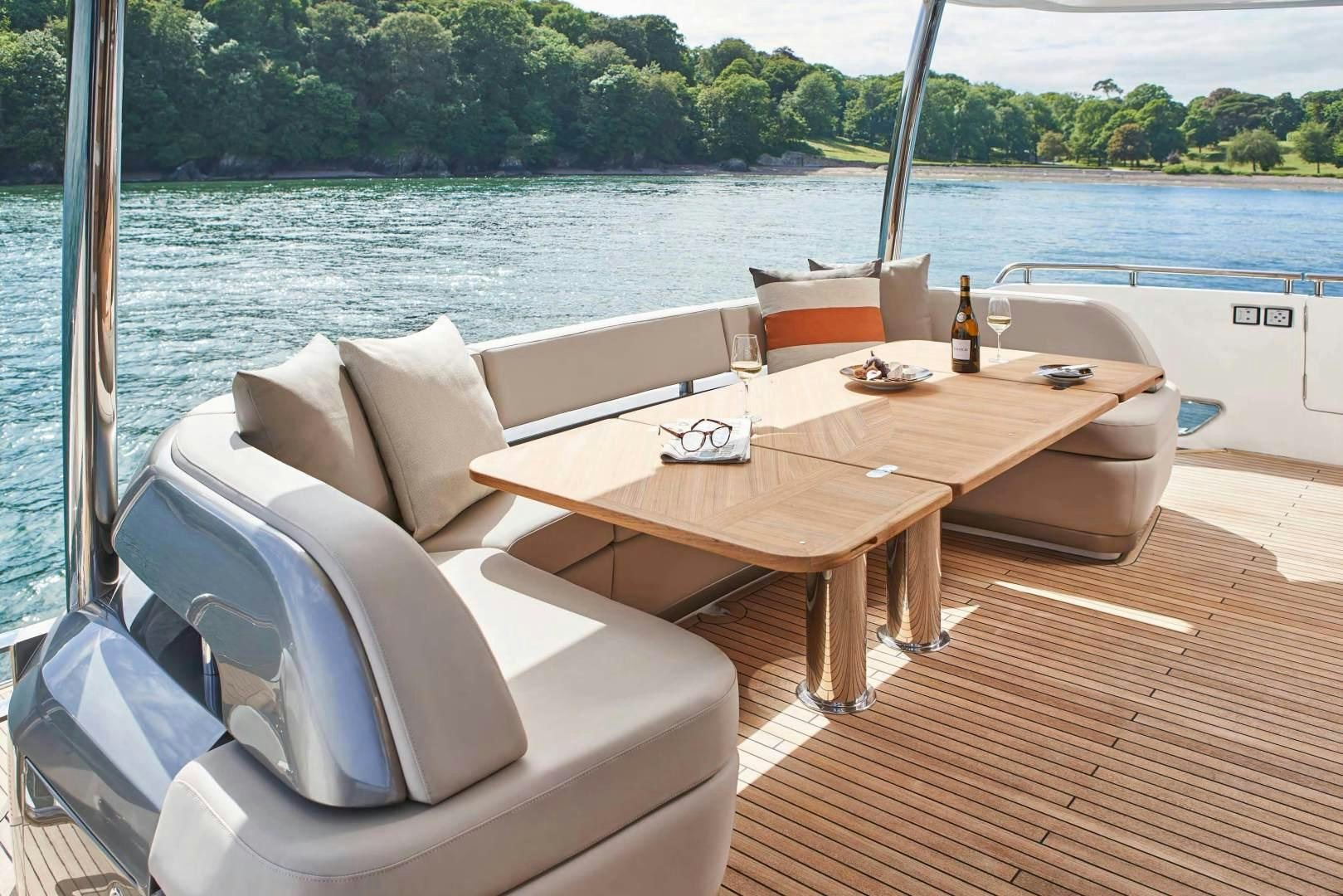 a boat on the water aboard Y85 Yacht for Sale