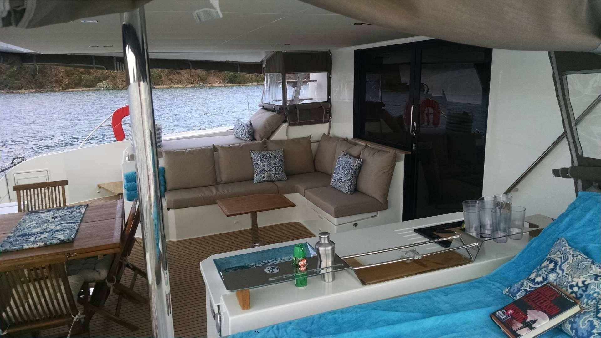 a boat on the water aboard PORT TO VINO Yacht for Charter