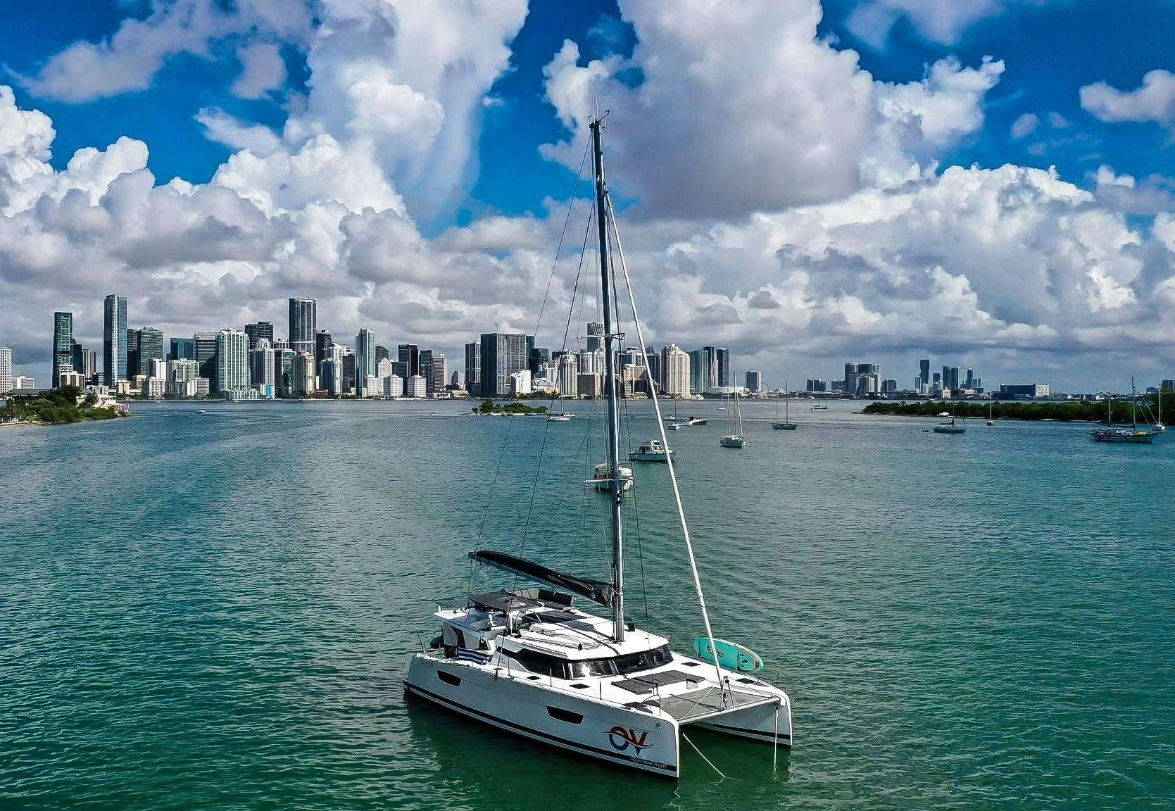 a boat on the water aboard O.V. Yacht for Charter