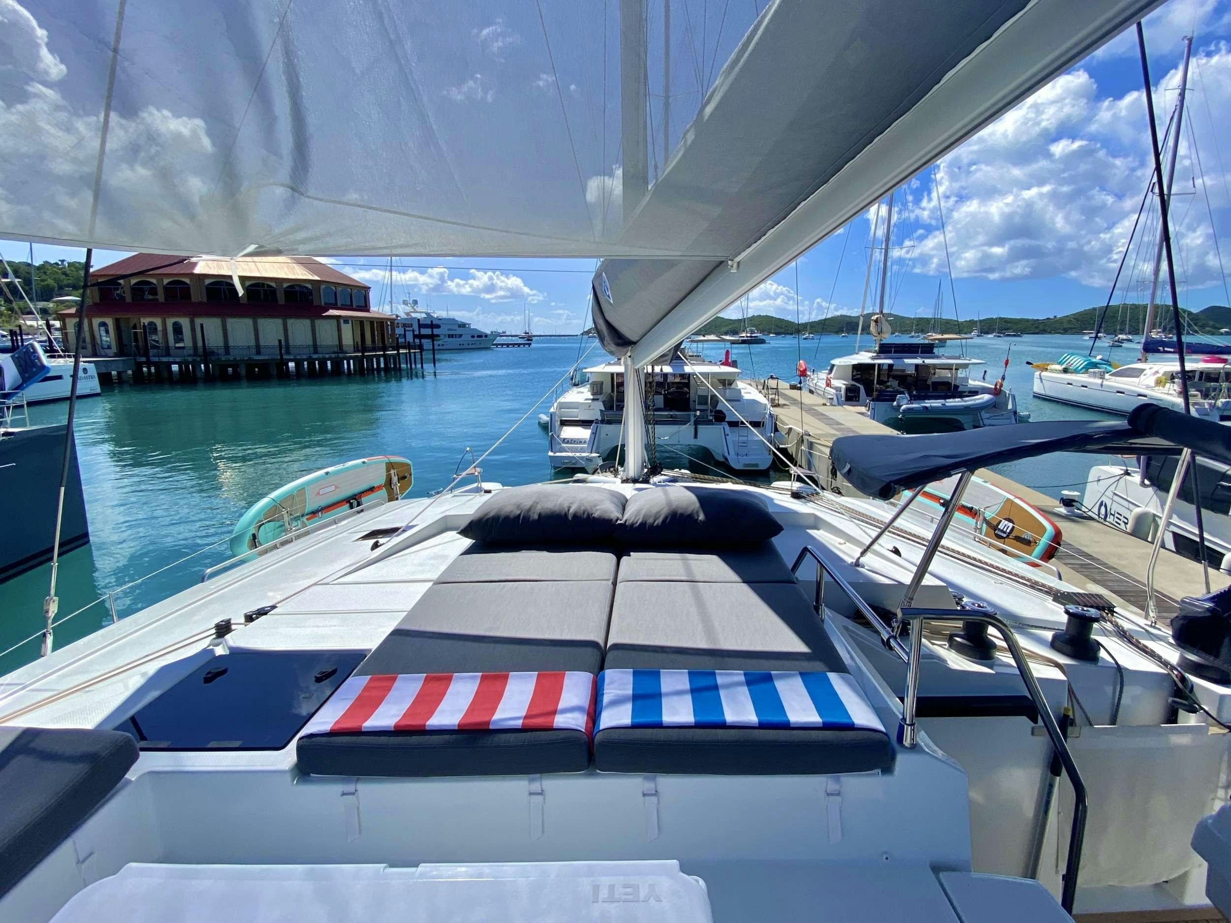 a boat in the water aboard O.V. Yacht for Charter