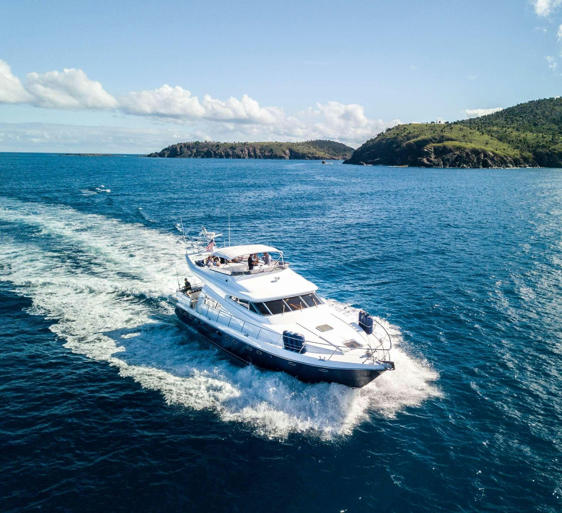 a boat on the water aboard COOL BREEZE 65 Yacht for Charter