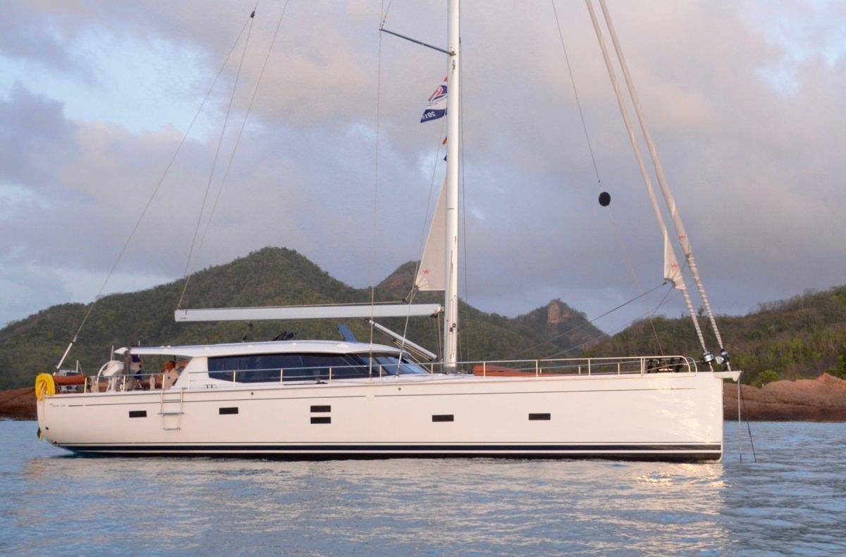 a white boat on water aboard MOJEKA  Yacht for Charter