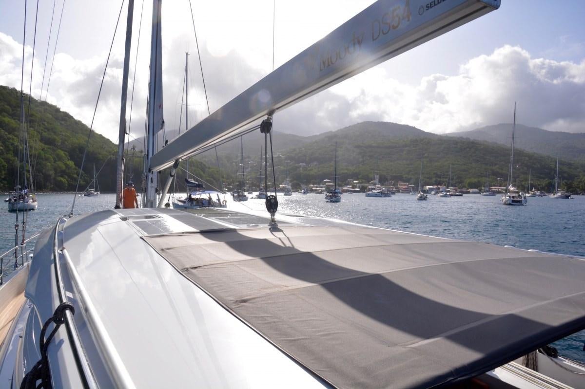 a boat on the water aboard MOJEKA  Yacht for Charter
