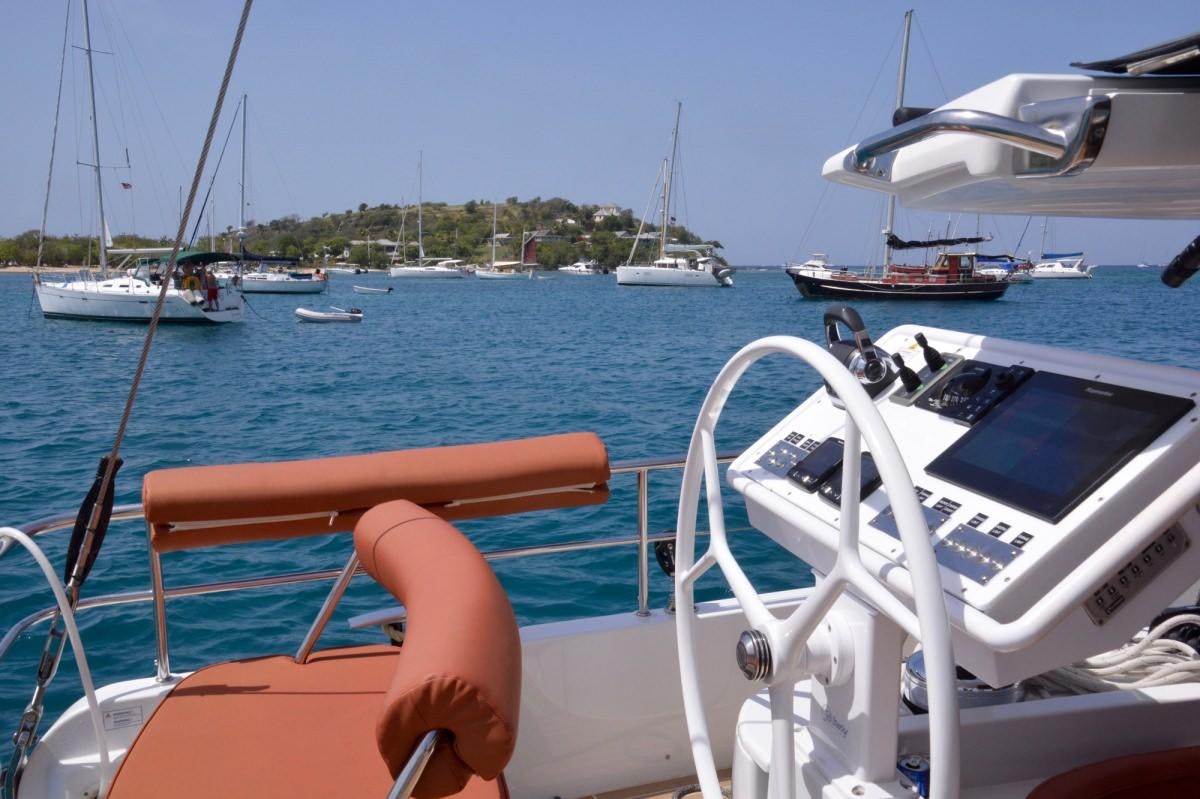 a person on a boat aboard MOJEKA  Yacht for Charter