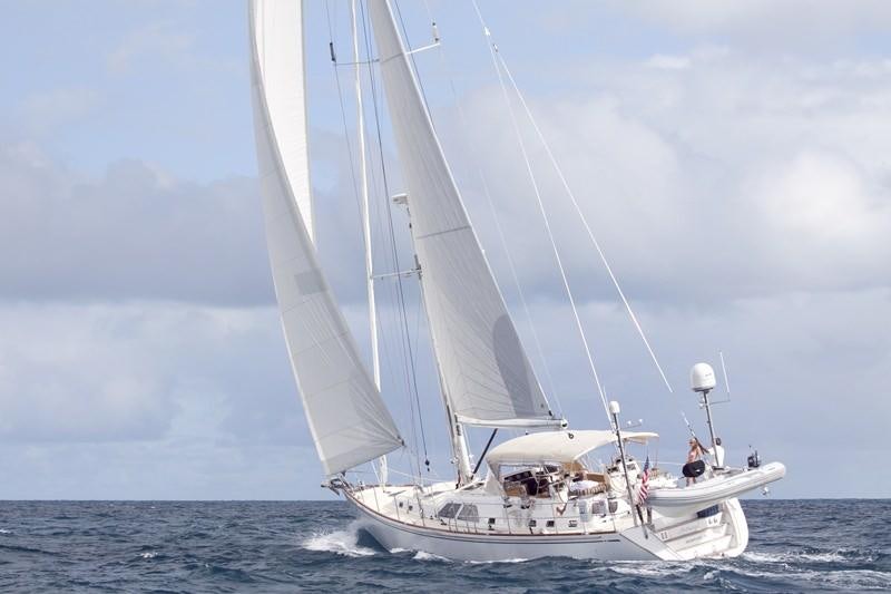 a sailboat on the water aboard ARCHANGEL Yacht for Charter