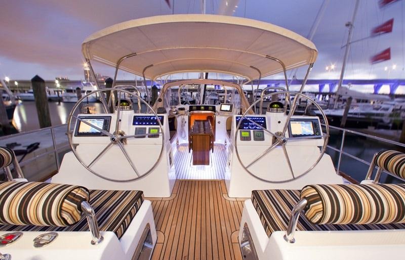 inside of a space ship aboard ARCHANGEL Yacht for Charter