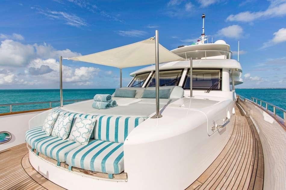 a boat on a dock aboard PURA VIDA Yacht for Charter
