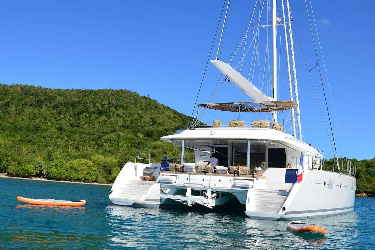 a boat on the water aboard BACCHUS Yacht for Charter