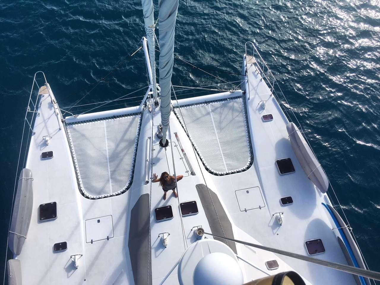 a boat on the water aboard KELEA Yacht for Charter