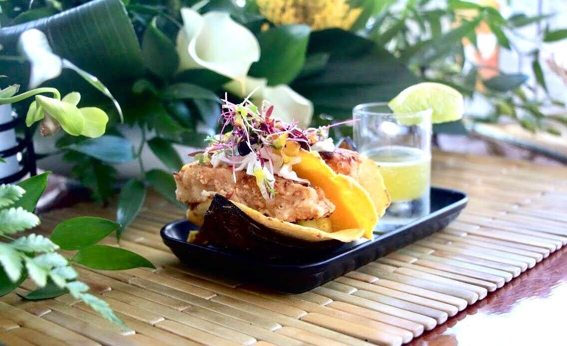 a bowl of food aboard KELEA Yacht for Charter