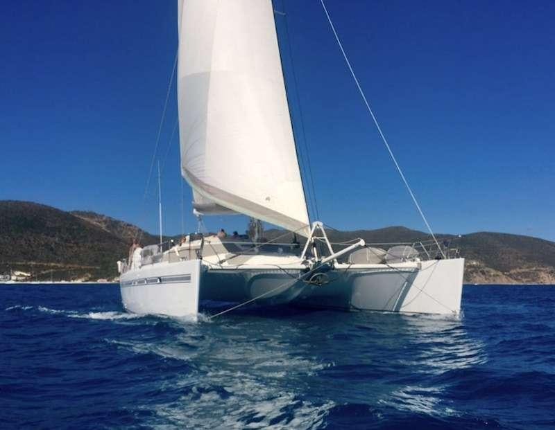 a boat on the water aboard KELEA Yacht for Charter