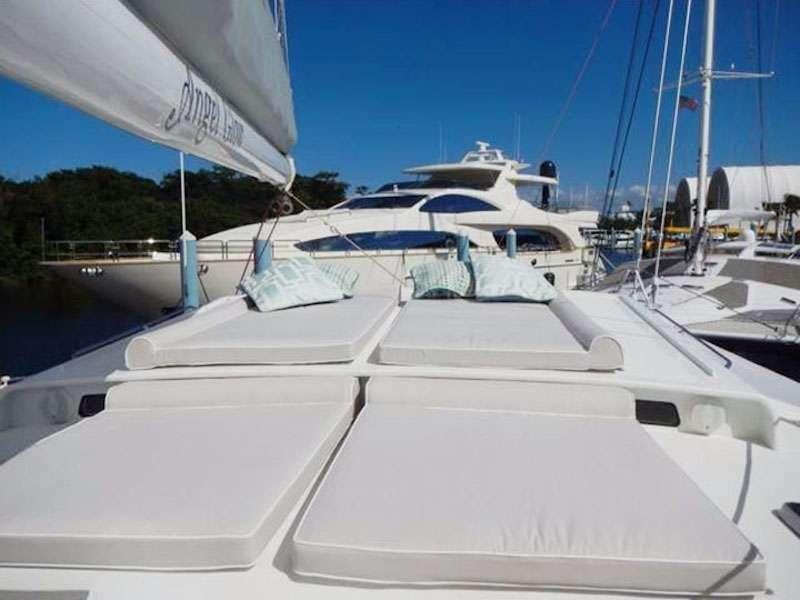 a row of yachts aboard KELEA Yacht for Charter