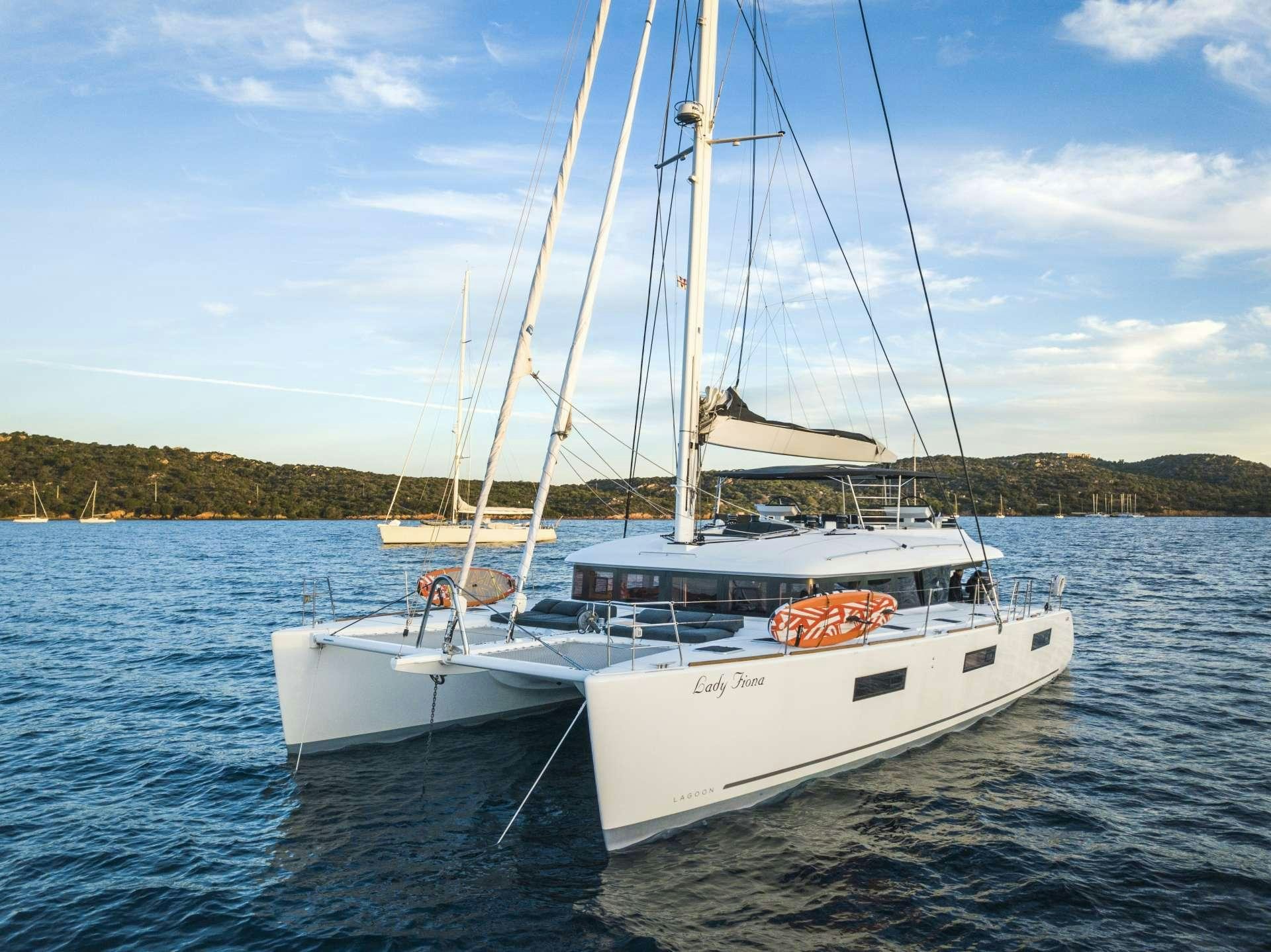 a boat in the water aboard LADY FIONA Yacht for Charter