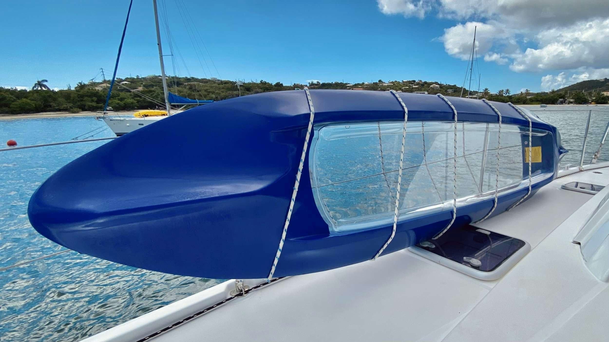 a boat on the water aboard LET'S PLAY TWO Yacht for Charter