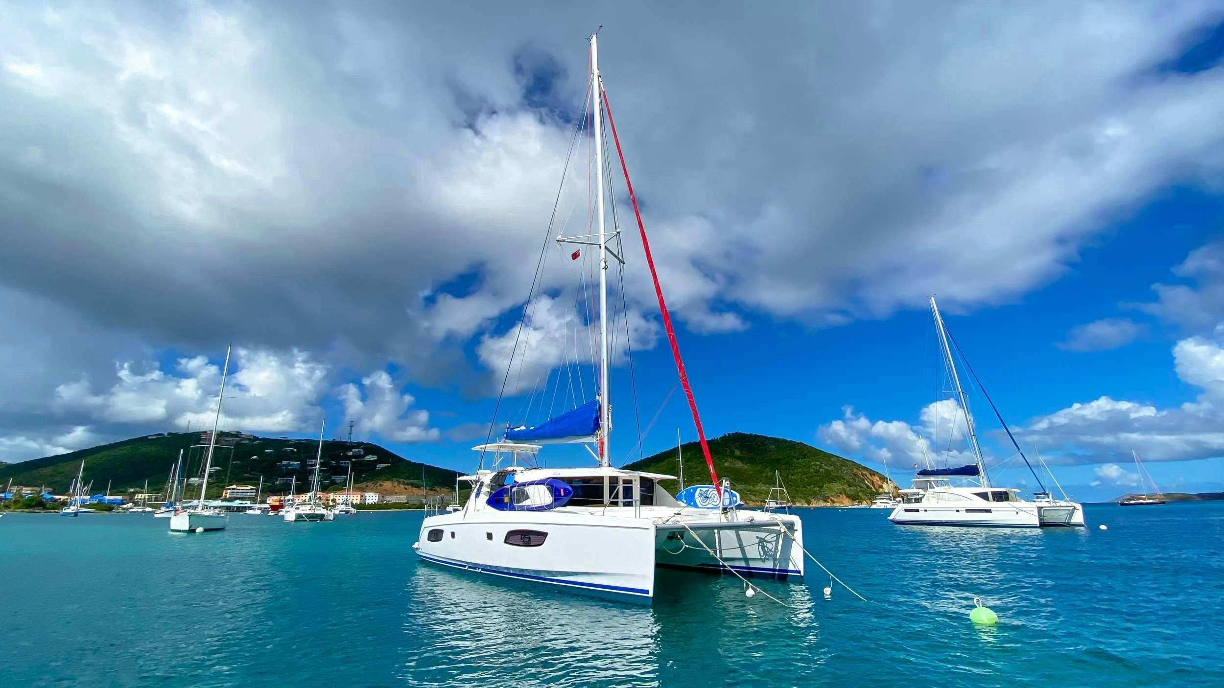 boats in the water aboard LET'S PLAY TWO Yacht for Charter