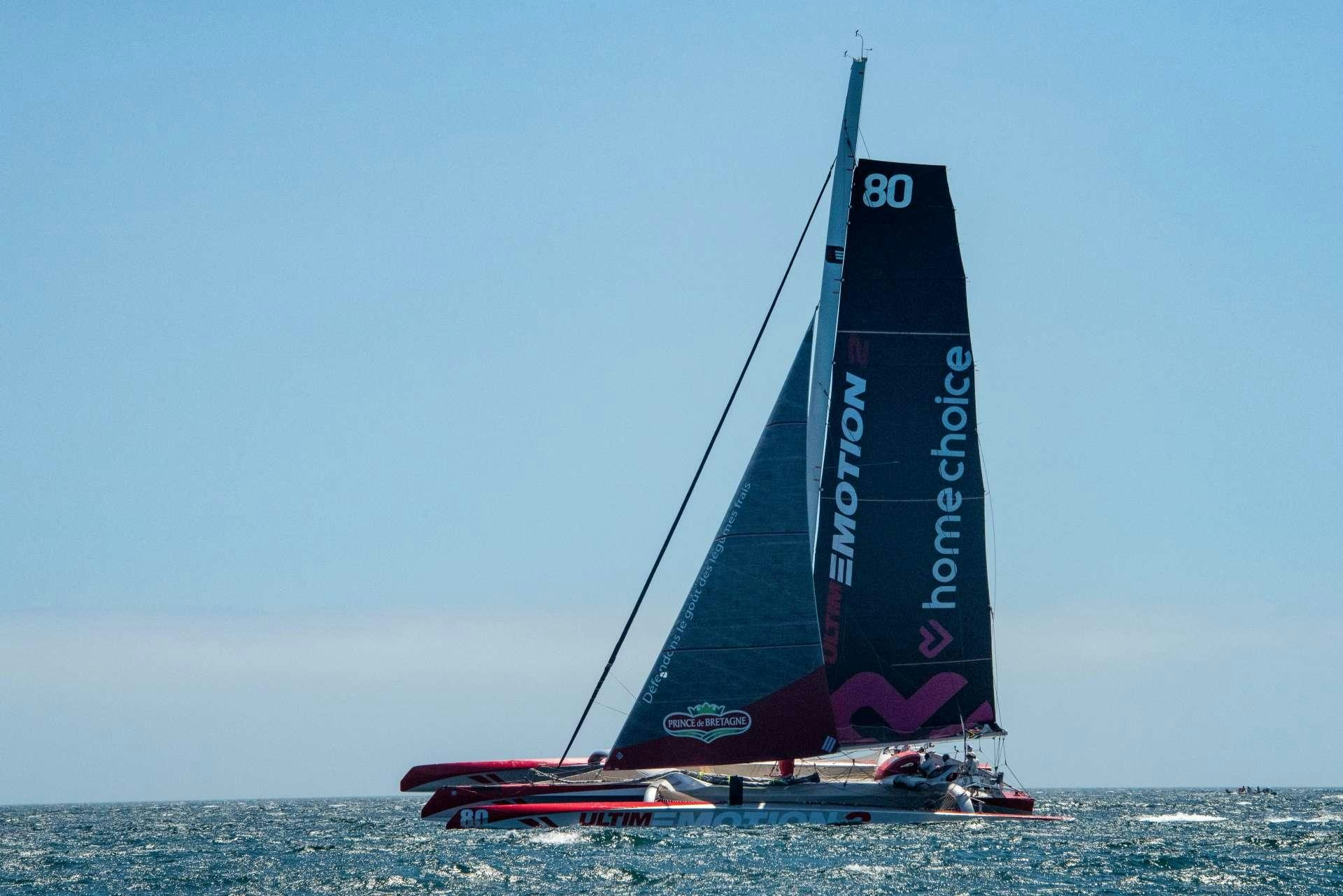 a sailboat on the water aboard ULTIM EMOTION 2 Yacht for Charter