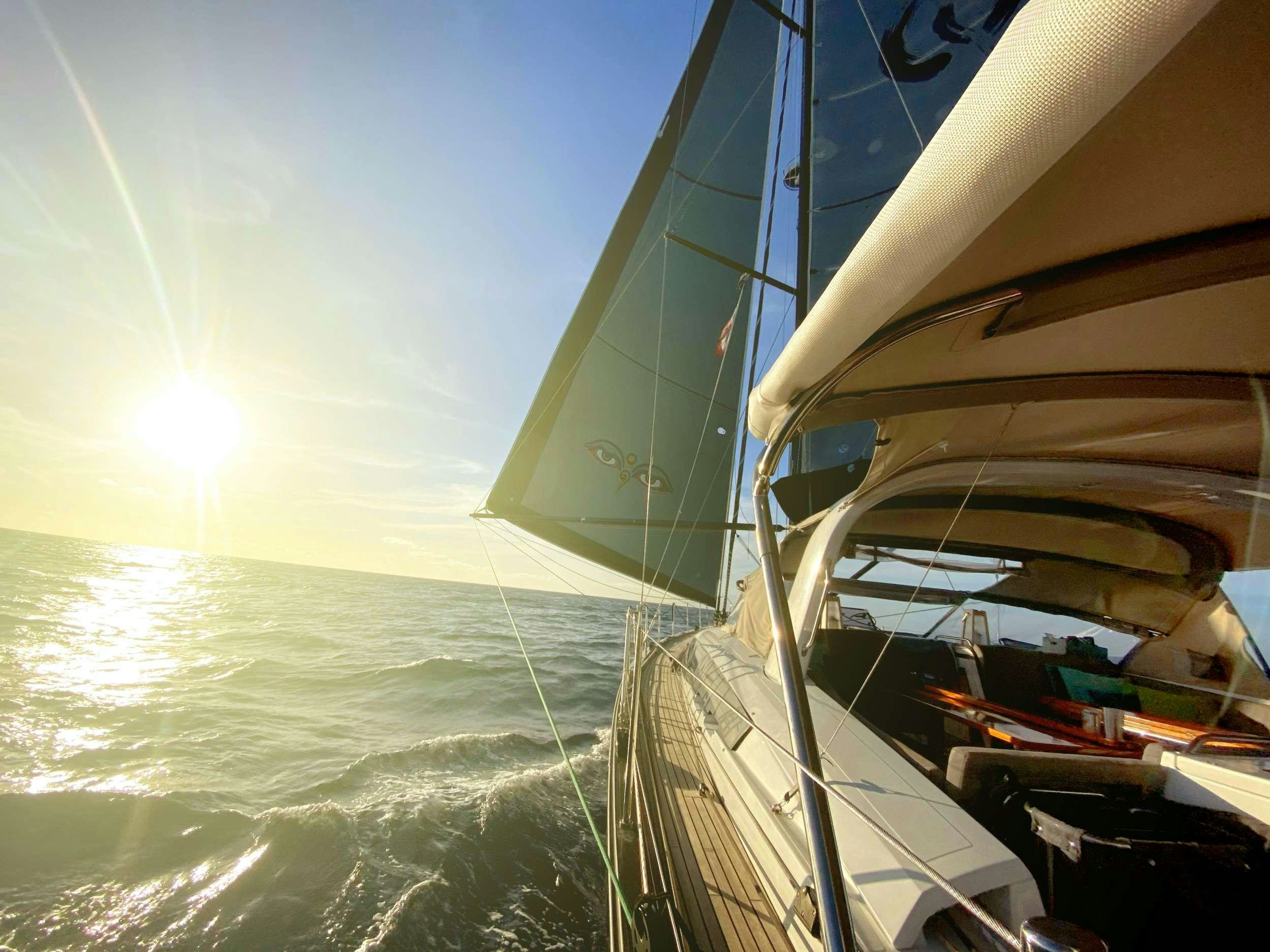 a boat on the water aboard BODHISATTVA (Caribbean) Yacht for Charter