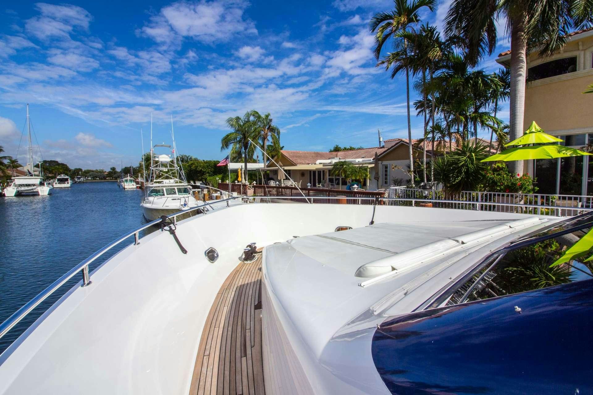 a boat on a body of water aboard SANCTUARY Yacht for Charter