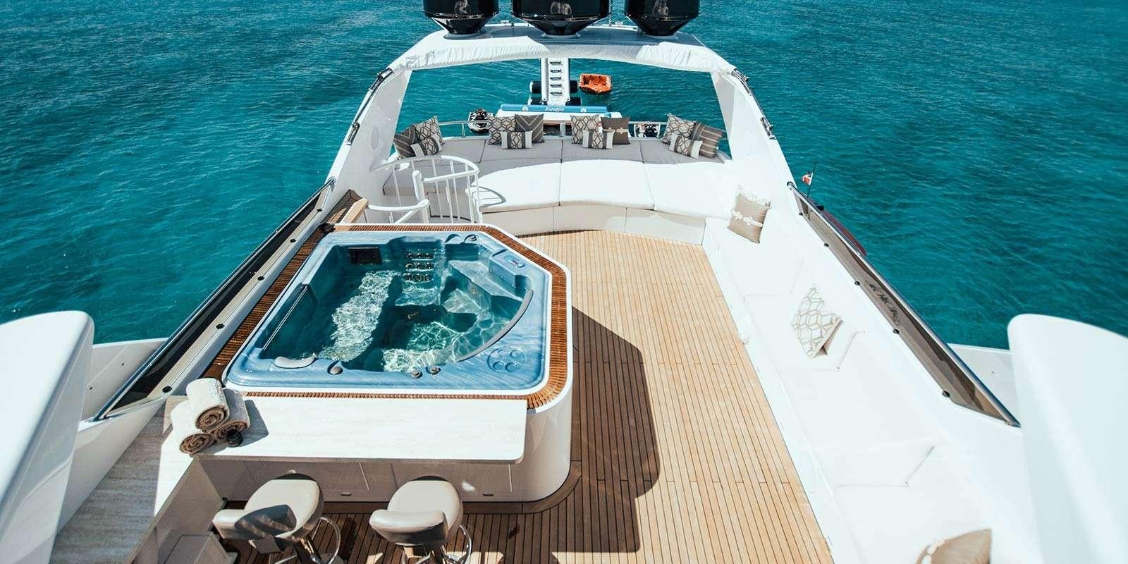 a boat on the water aboard ENTOURAGE Yacht for Charter